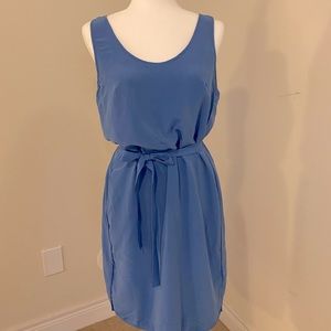 Babaton - shirt dress 100% silk - size M - periwinkle blue